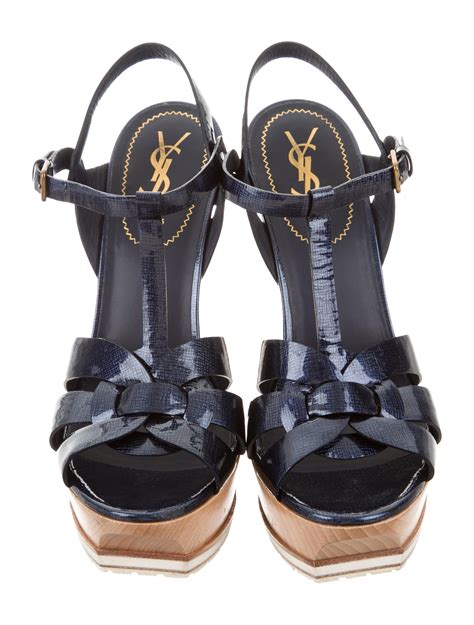 ysl tribute sandals flat|ysl tribute platform sandals.